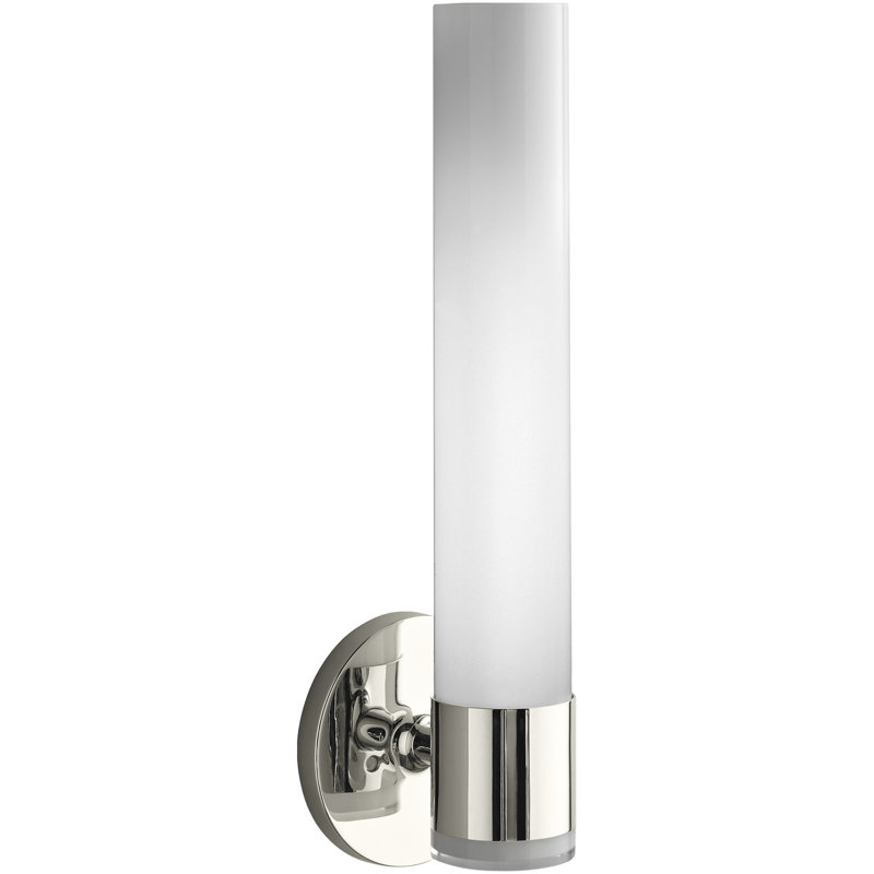 Applique murale à bras 1 lumière Tribal, Nickel poli éclatant