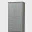 Armoire de rangement haute et large avec portes pour salle de bain / bureau, trois tiroirs-917070894