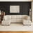 Faux Leather U - Shaped Modular Sectional Sofa-989544810