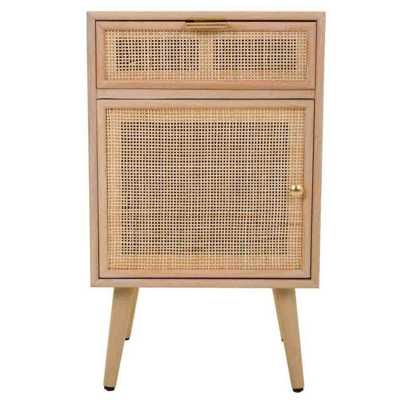 Leore 42cm W Solid + Manufactured Wood Bedside Table