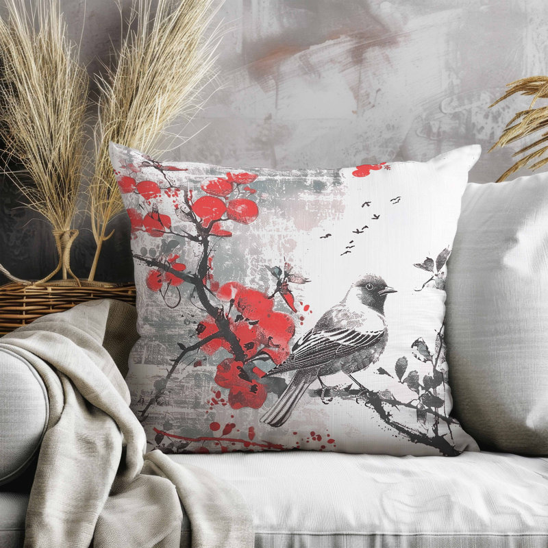 Coussin Winter, Gris, Carré 26 po