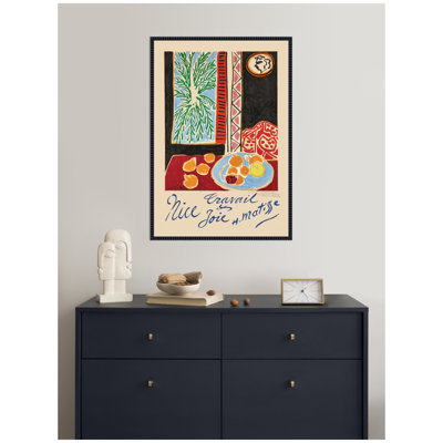 "Nice travail et Joie" par Henri Matisse, reproduction d'art sur toile encadrée