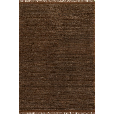 Tapis en jute texturé fait à la main Varnu