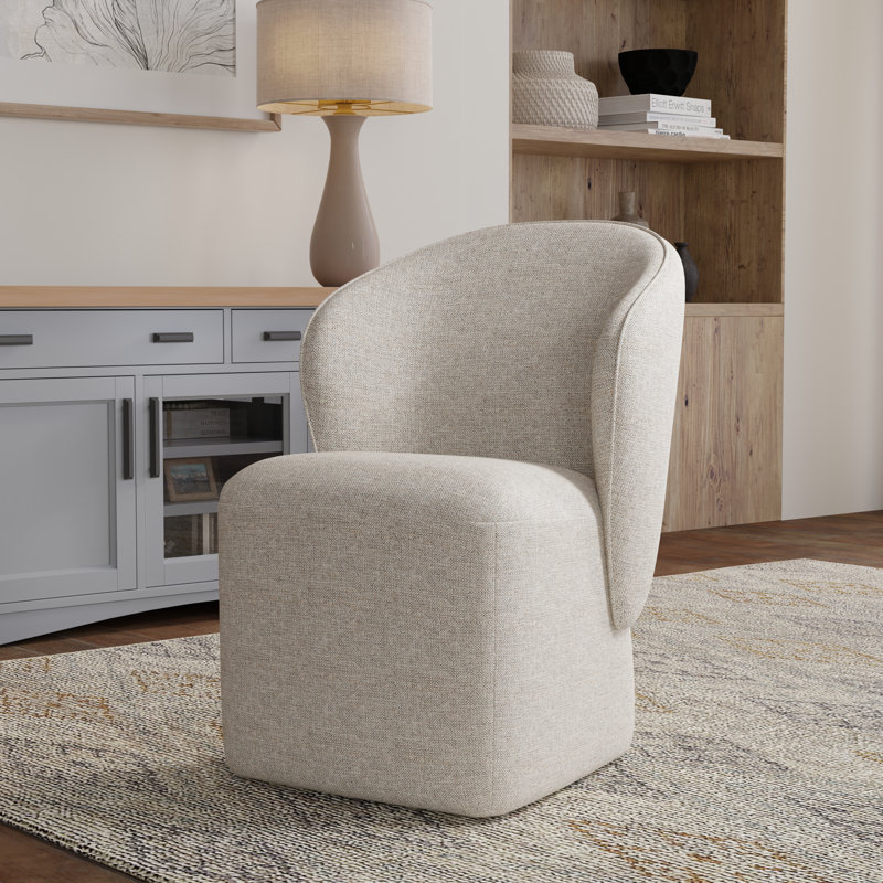 Chaise rembourrée avec accoudoirs, Lin lin
