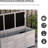 Grey Wooden Deck Box For Outdoor 75 Gallon - Storage With Aerating Gap & Weather- Material Extended Lifespan To Last