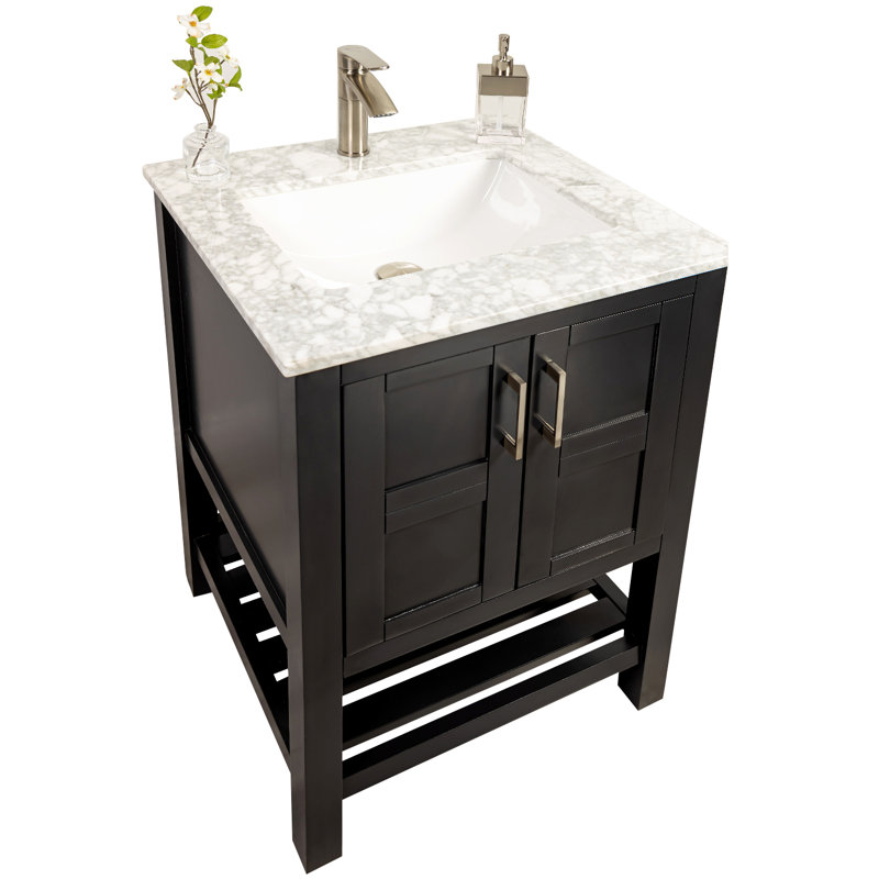 Ensemble de meuble-lavabo simple 24 po Goodloe, Espresso