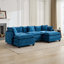 Canapé Cloud 3 places, canapé modulaire moderne avec coussin rembourré double couche confortable et tissu chenille respirant pour le salon et l’appartement-1349834418-1349834419