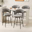 Ensemble de 2 chaises de bar pivotantes à 360 ° (sans la table)