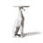 Resin Greyhound Sculpture Side Table with Tray