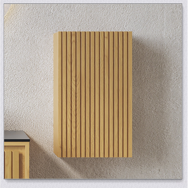 Armoire de rangement murale étroite de 23 pouces de hauteur, idéale pour les petits espaces et les espaces multiples, avec porte pour rangement dissimulé