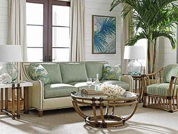 Twin Palms Turtle Beach End Table