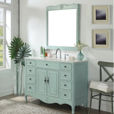 Ensemble de meuble-lavabo simple 47 po avec miroir Medina