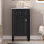 Ensemble de meuble-lavabo simple autoportant avec porte à fermeture douce, tablette réglable-2056913298