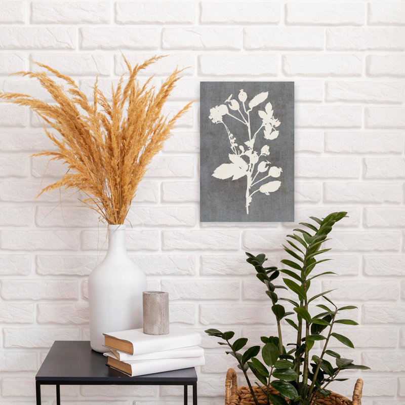 Art contemporain fleur contemporaine, H 18 po x l 12 po