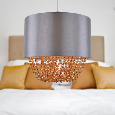 23 cm H Drum Cotton Pendant Shade ( Uno )