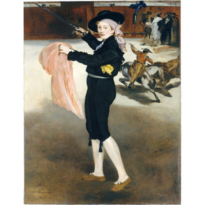 Impression sur toile tendue « Mademoiselle V » par Edouard Manet