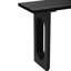 Console moderne en noir, avec des pieds creux uniques et un grand espace, et des pieds ronds élégants, un grand plateau de table pour une utilisation dans un vestibule-112425966
