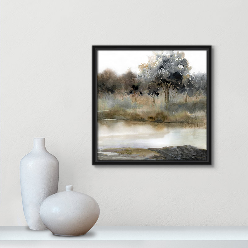 Collection Silent Waters Silent Waters II par Carol Robinson, H 13,5 po x l 13,5 po x P 2 po, Noir