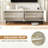  70" Fluted TV Stand - Modern TV Console With Adjustable Shelves & Storage Cabinet For Living Room & Bedroom, Fits 80" Tvs-1813265135