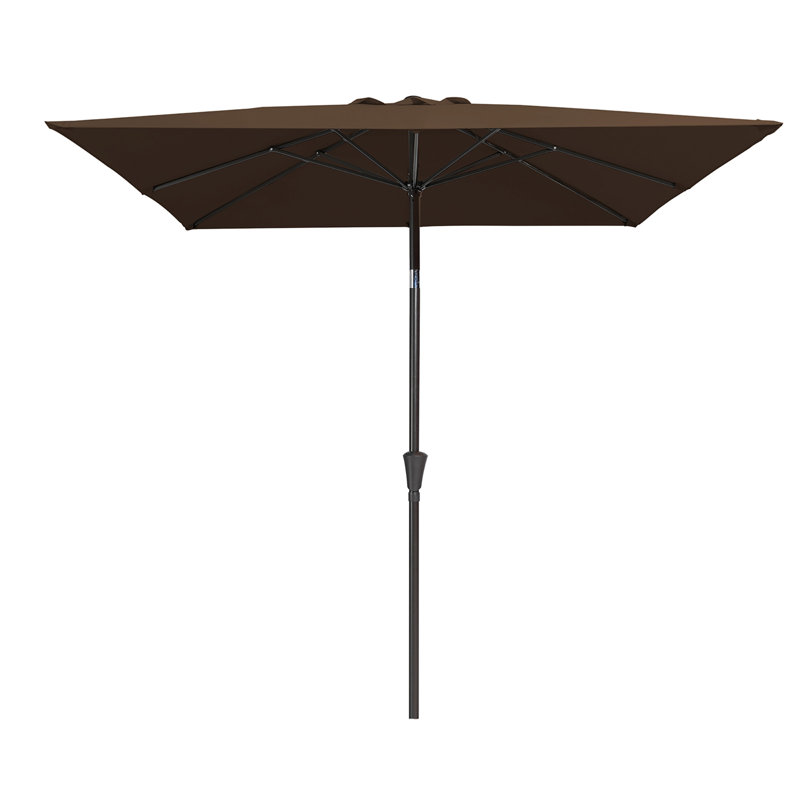 Parasol carré 7,5 x 7,5 pi, Brun