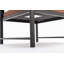 Chaise d'appoint moderne en similicuir avec structure en métal thermolaqué-1142742956
