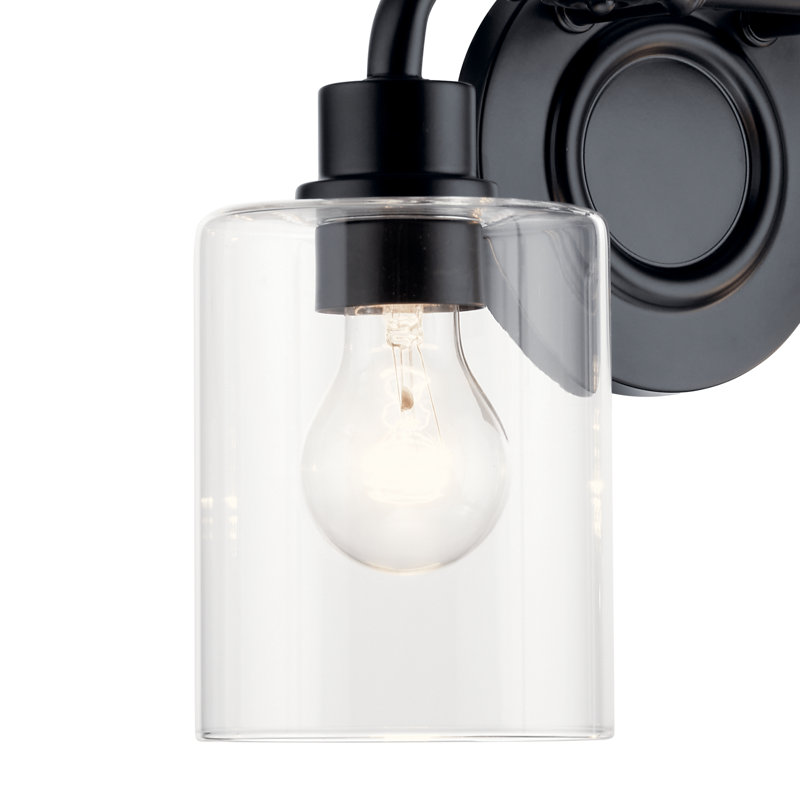 Éclairage pour salle de bain 2 lumières Torrez, Noir