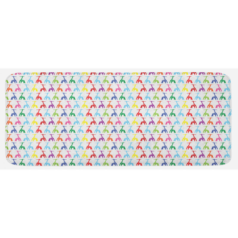 Tapis de cuisine girafe