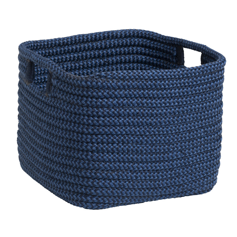 Panier en plastique Carter, Bleu, H 10 po x l 12 po x P 12 po