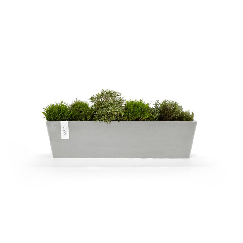 Bacs à fleurs, Blanc gris