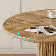 42" Modern Round Dining Table Set Fluted For 4-6 Person