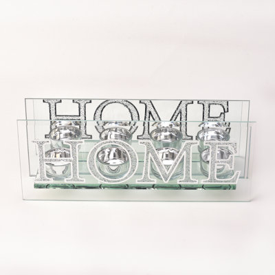 12 cm H Glass Tabletop Tealight