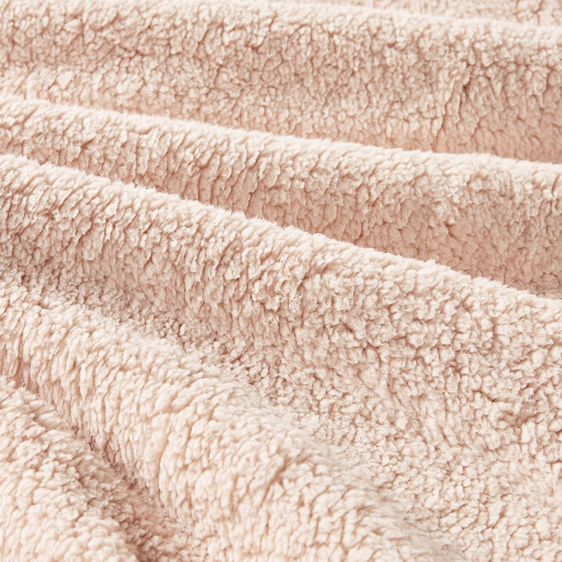 King/ King Comforter - Warm And Backing Pink Crushed Velvet