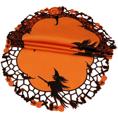 Polyester Abstract Round Doily