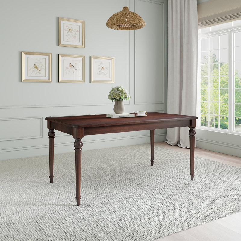 Table de salle à manger rectangulaire de style Mid-Century de 63 po Ingrim , Brun