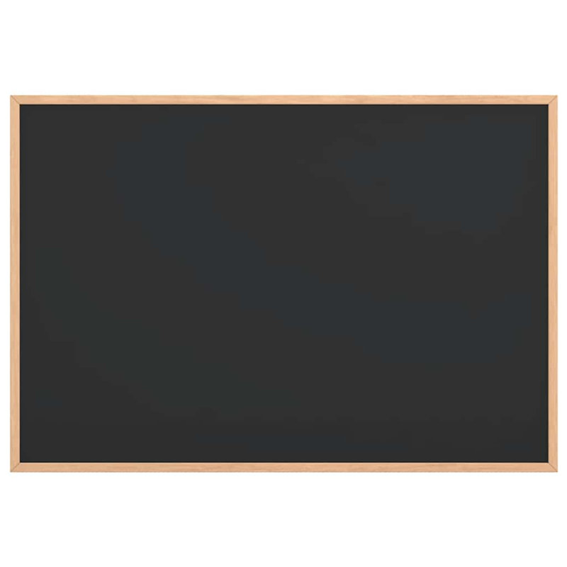 Chalkboard With Solid Pine Wood Frame Black, 55cm H x 80cm W x 1.5cm D