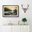 Mountain Stream View in Abstract - Picture Frame Graphic Art Print-55731367-55731368