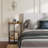 2-tier  End Tables Half Round Side Tables Half Moon Table with Open Shelves