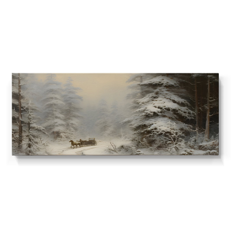 Série paysage - CML XXXI - Toile tendue avec châssis - Prêt à être accroché, H 20 po x l 50 po