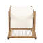 Chaise de patio avec coussin (ensemble de 2)