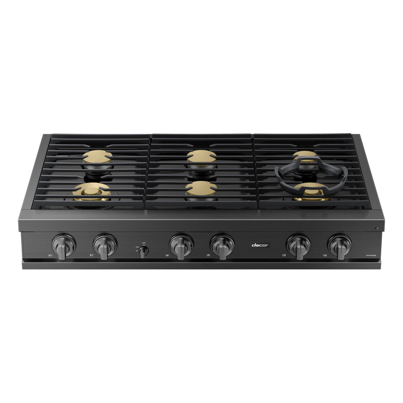 48" Gas Rangetop 6 Burners, NG/LP, Graphite Stainless