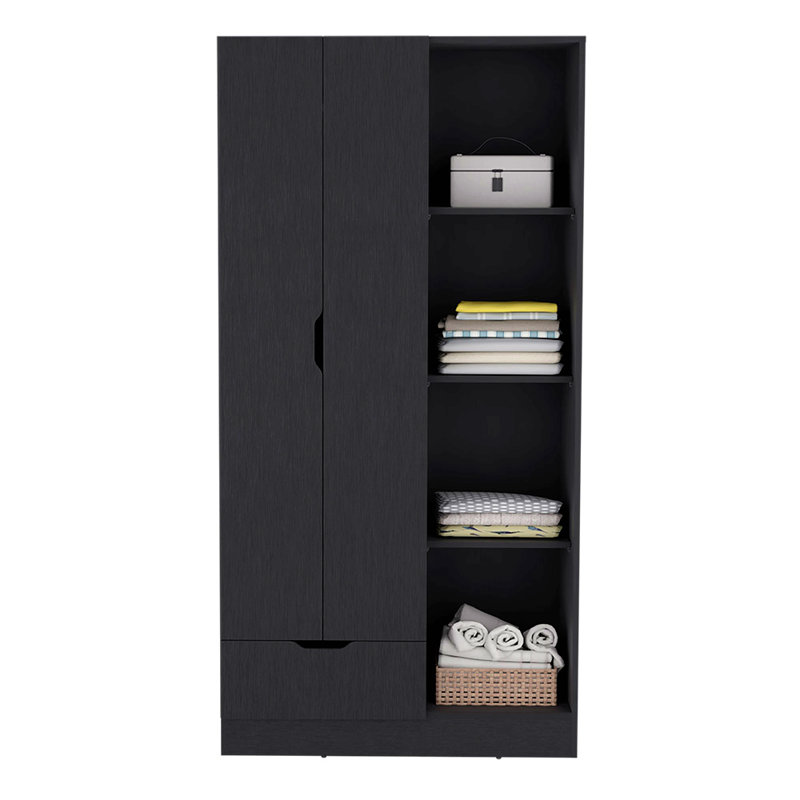 Armoire, convient au salon de la chambre à coucher, Noir