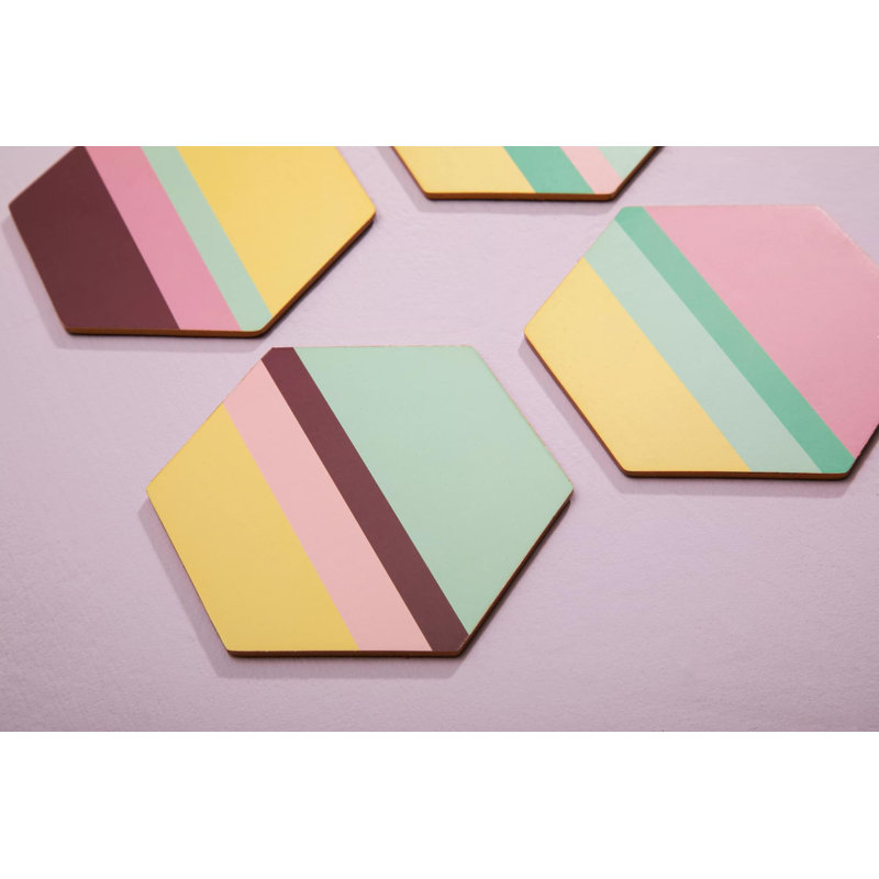 Lloyd Cork 4 Piece Coaster Set