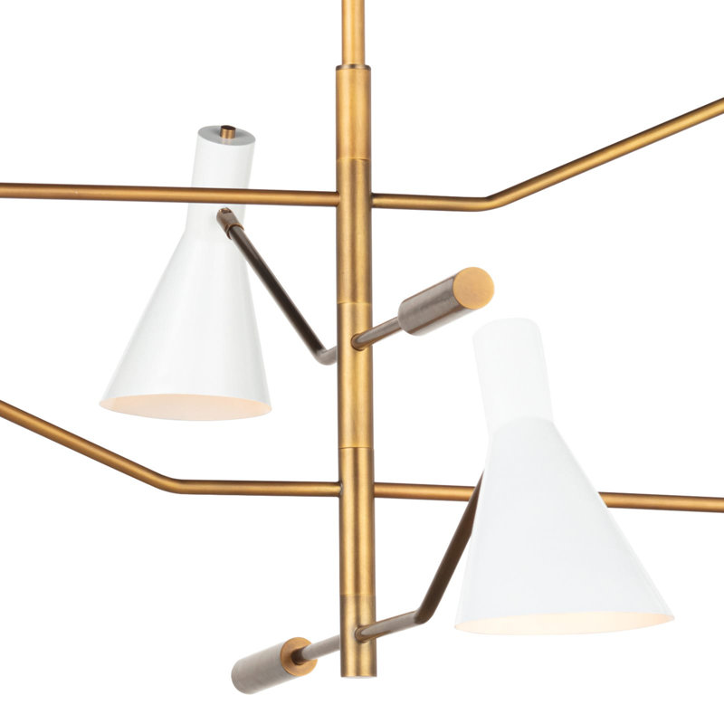 Spyder Chandelier, White