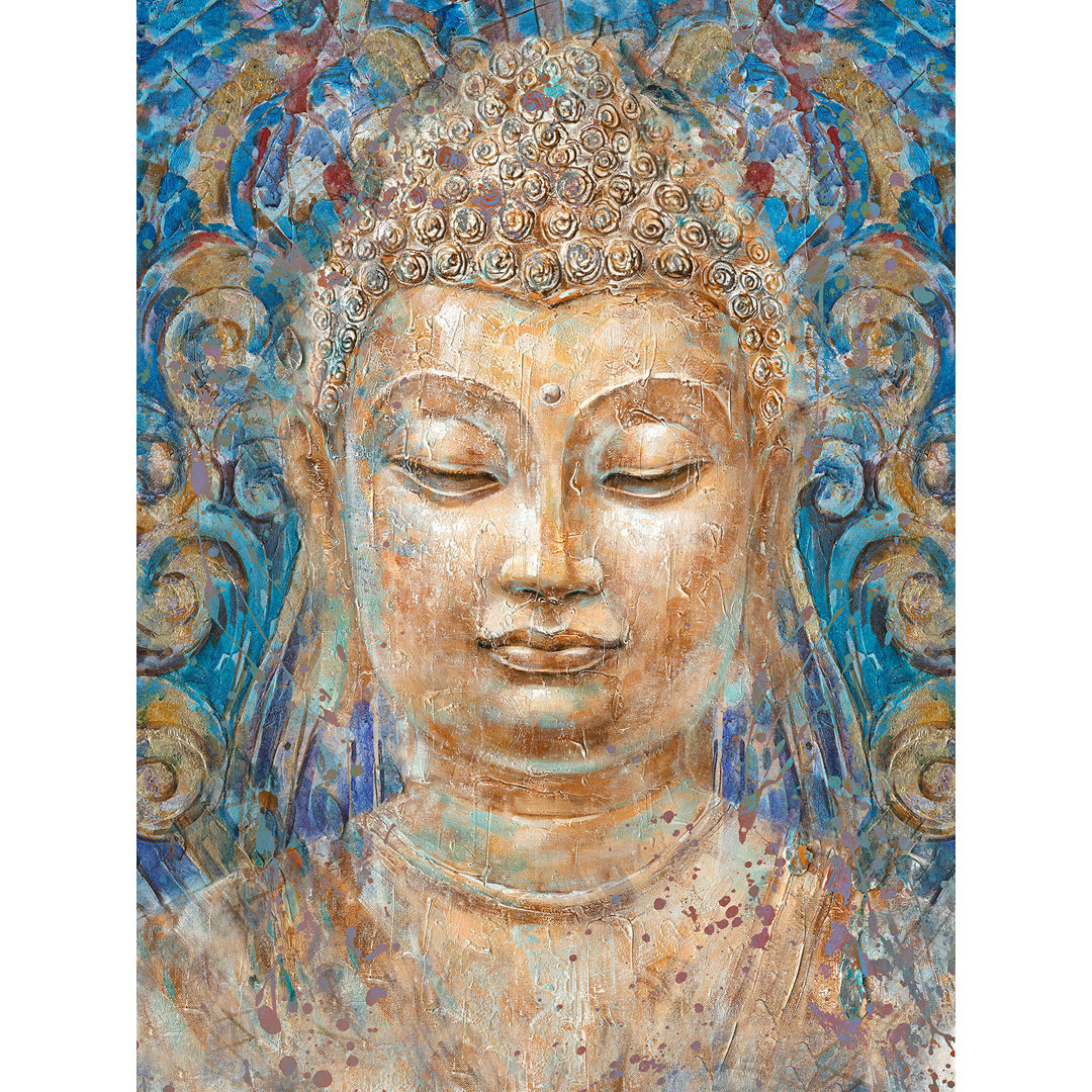 Acryl Gemälde "Golderner Buddha"