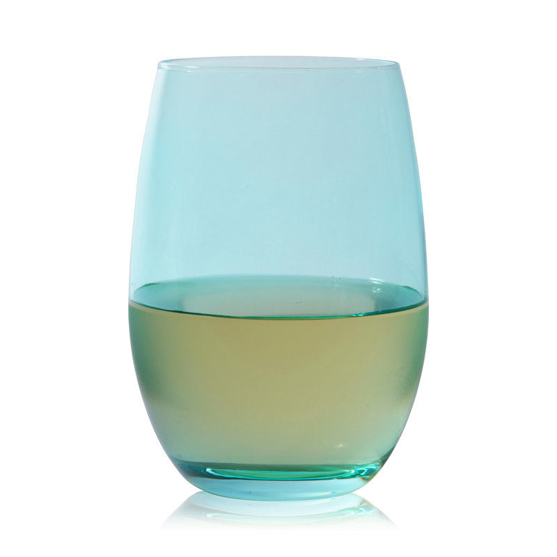 Verres à vin colorés sans pied