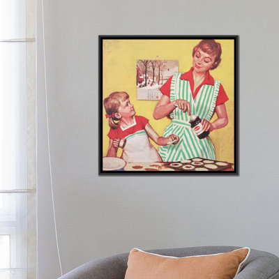 " Mother And Daughter Baking " by Hemingway Design