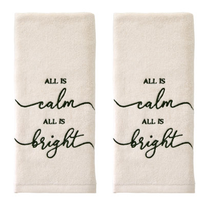 ALL IS CALM EMB HAND-NATURAL