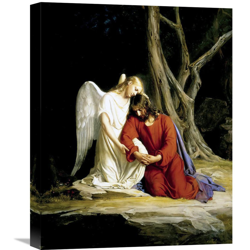 Agony in the Garden Spiritual Print on Canvas, 20" x 16"