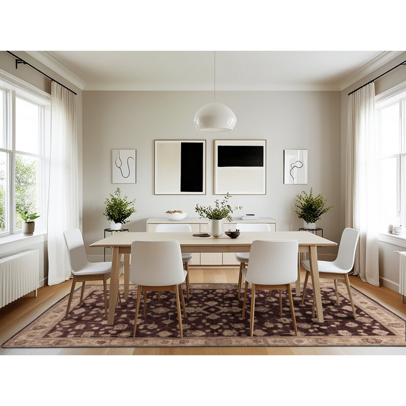 Tapis noir surteint lavable à la machine, Rectangle 7 pi x 10 pi