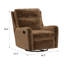 Fauteuil inclinable pivotant brun foncé-725063941